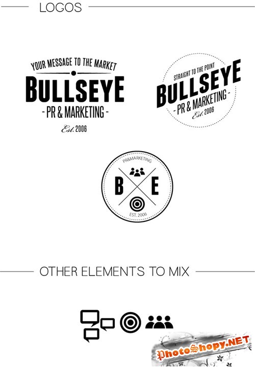 Marketing Logo Vector Templates