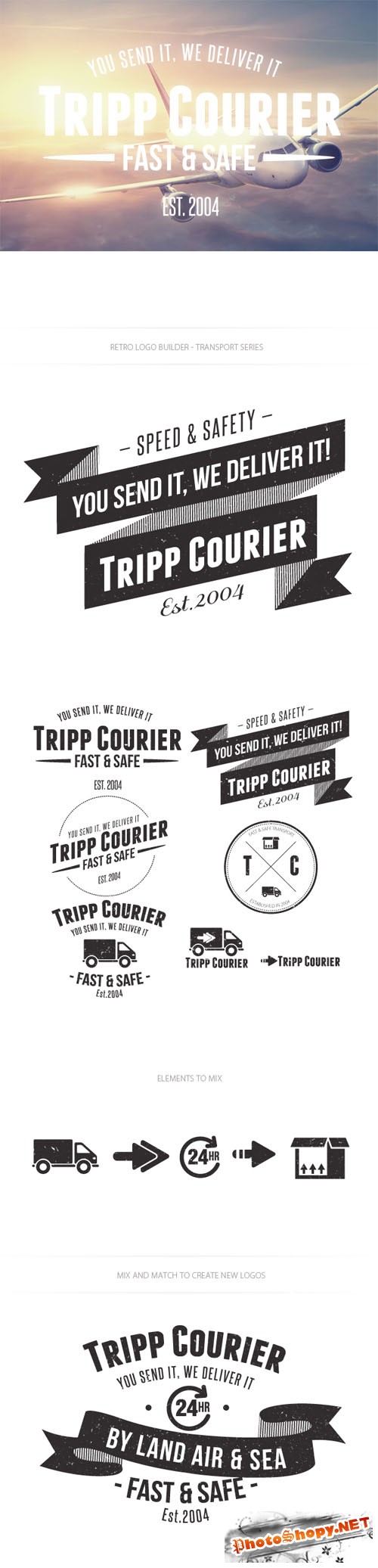 Transport Logo Vector Templates