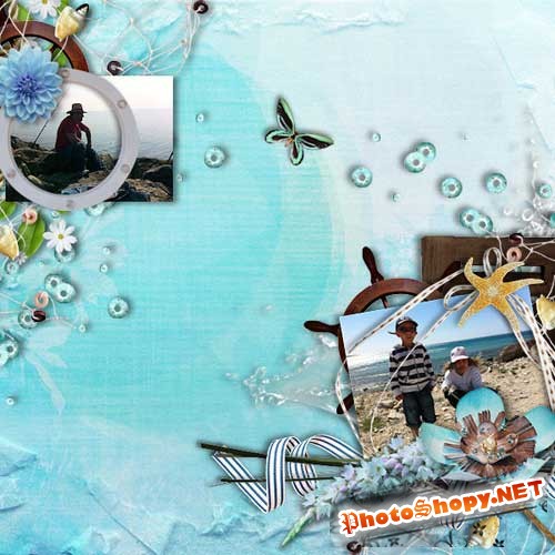 Морской скрап-комплект - Морское время 