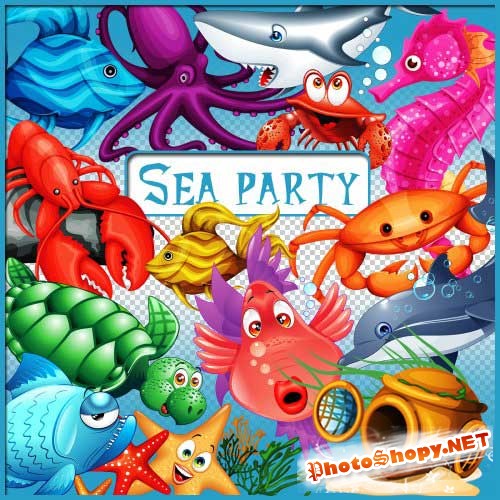 Морской скрап-комплект - Морская вечеринка