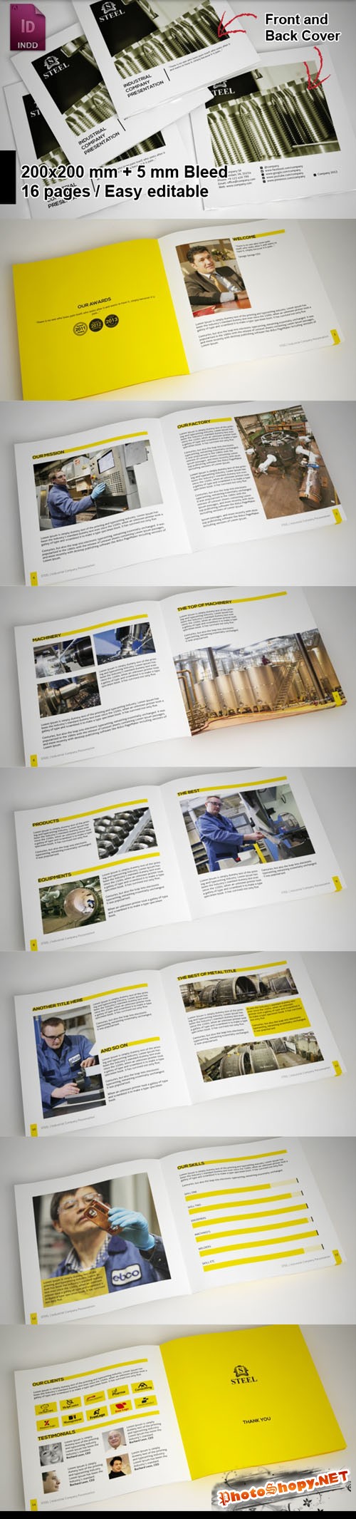 Industrial Brochure Highlights Template