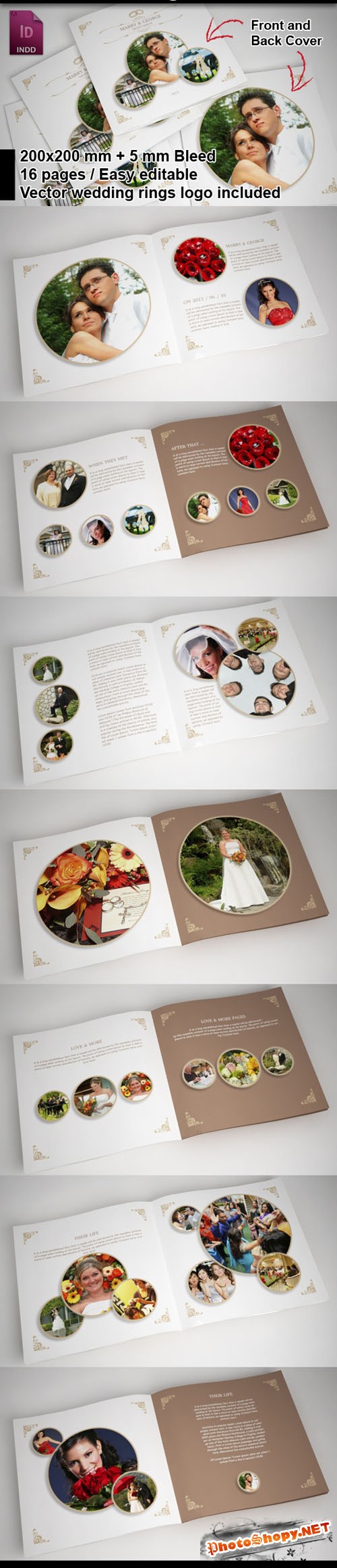 Wedding Album Brochure Highlights Template