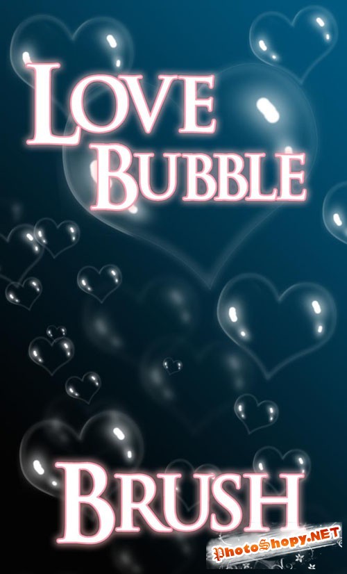 Love Bubble Photoshop Brushes