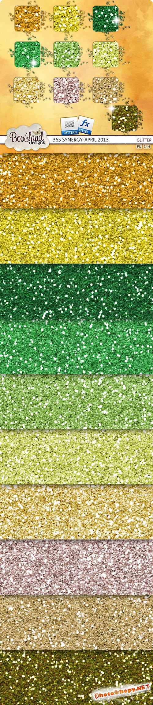 Glitter Texture and Background Photoshop Patterns