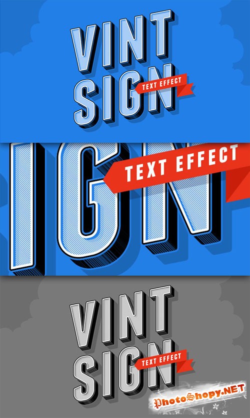 Pixeden - Psd Vintage Sign Text Effect