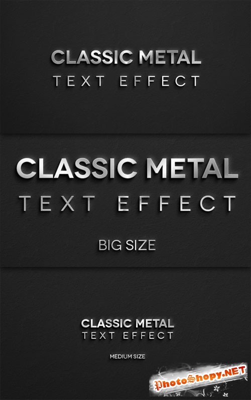 Pixeden - Classic Metal Psd Text Effect