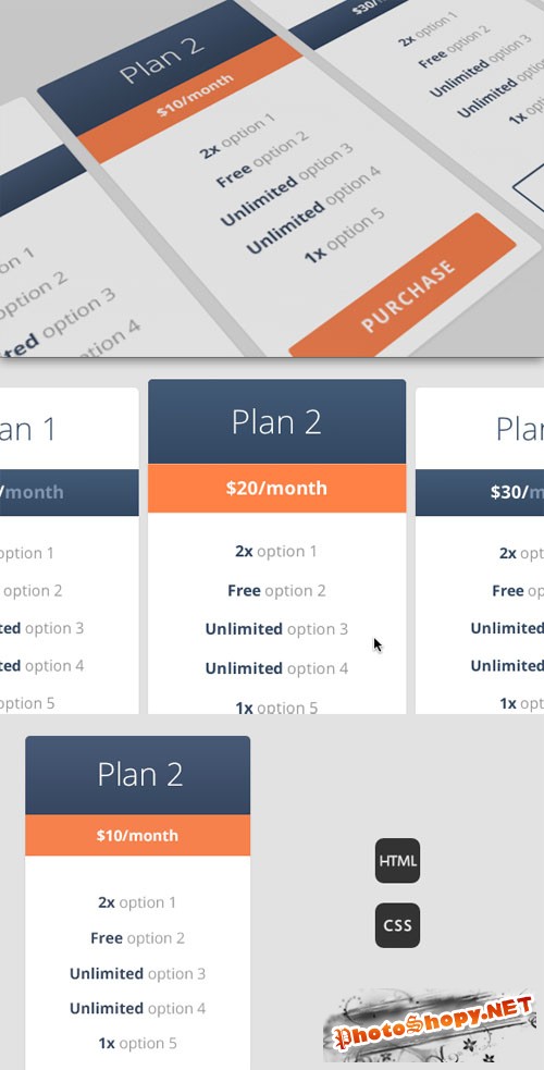 WeGraphics - Responsive Pricing Table