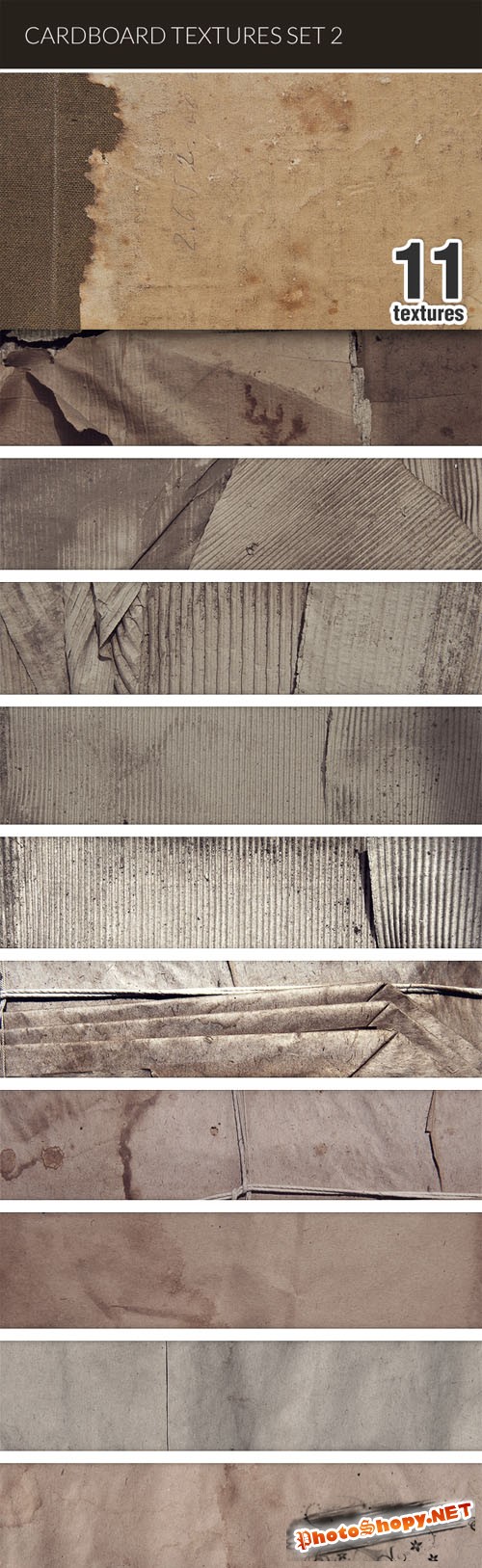 Designtnt - Cardboard Textures Set 2