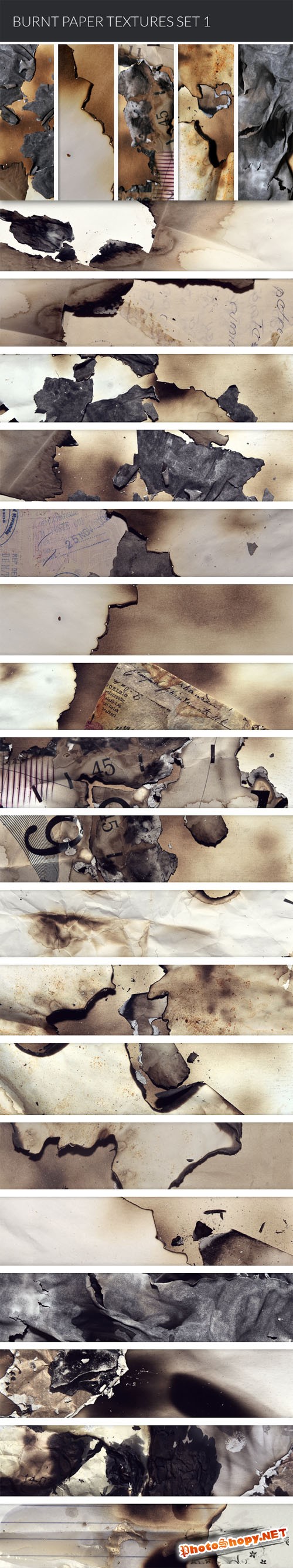 Designtnt - Burnt Paper Textures