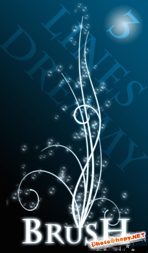 Lines Dreamy Photoshop Brushes #3