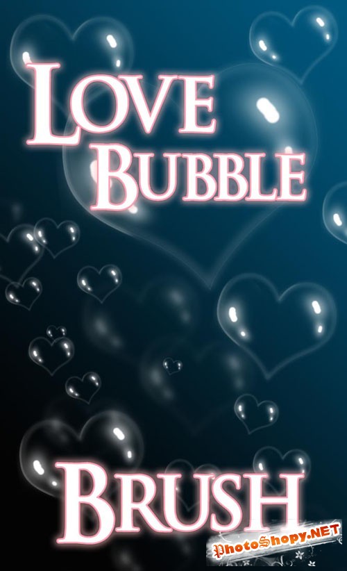 Love Bubble Photoshop Brushes