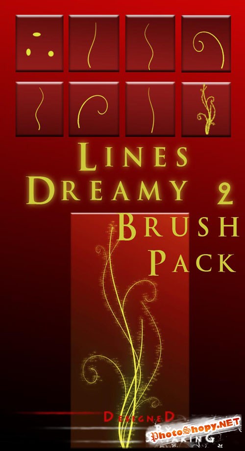 Lines Dreamy Photoshop Brushes #2