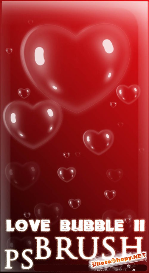 Love Bubble Photoshop Brushes #2