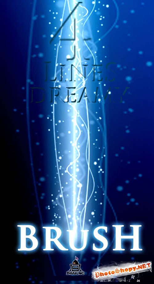 Lines Dreamy Photoshop Brushes #4