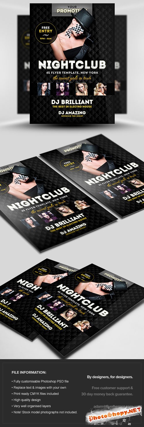 Luxury Club Party Flyer/Poster PSD Template