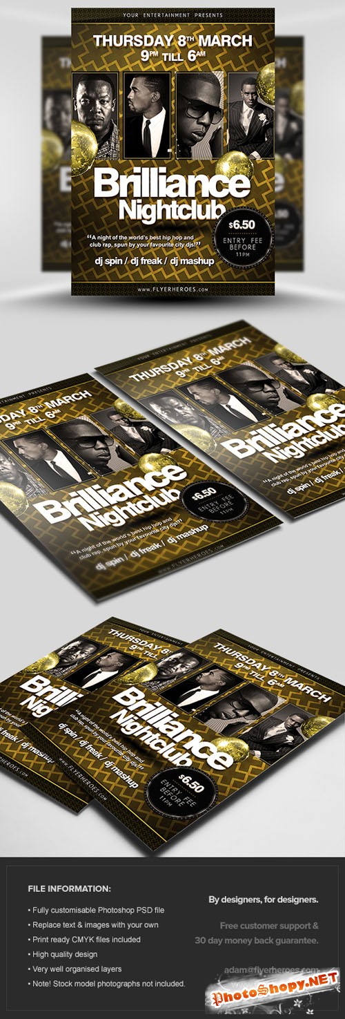Hip Hop Party Flyer/Poster PSD Template