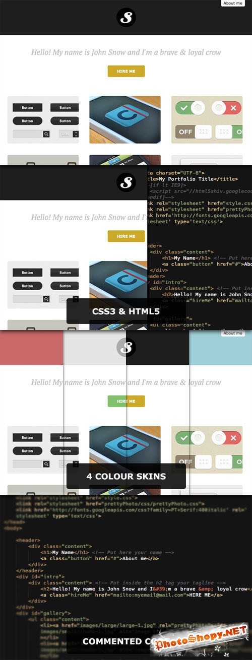 WeGraphics - EasyPortfolio 1.1 - Responsive one-page portfolio