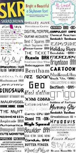 Сборник шрифтов ( часть8) / Collection of fonts ( Part 8 )