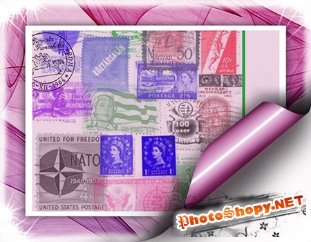 Кисти для Photoshop - Штампы и почтовые марки