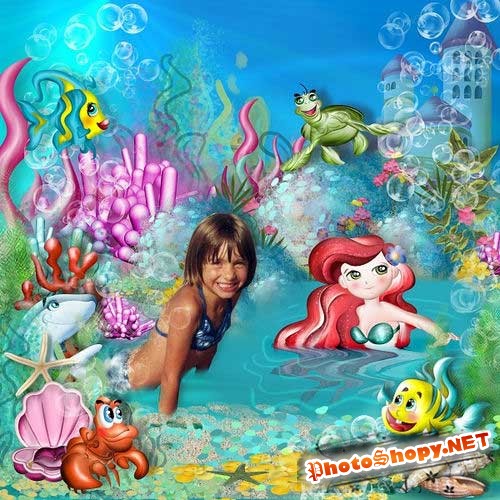Сказочный морской скрап-комплект - Морская принцесса 