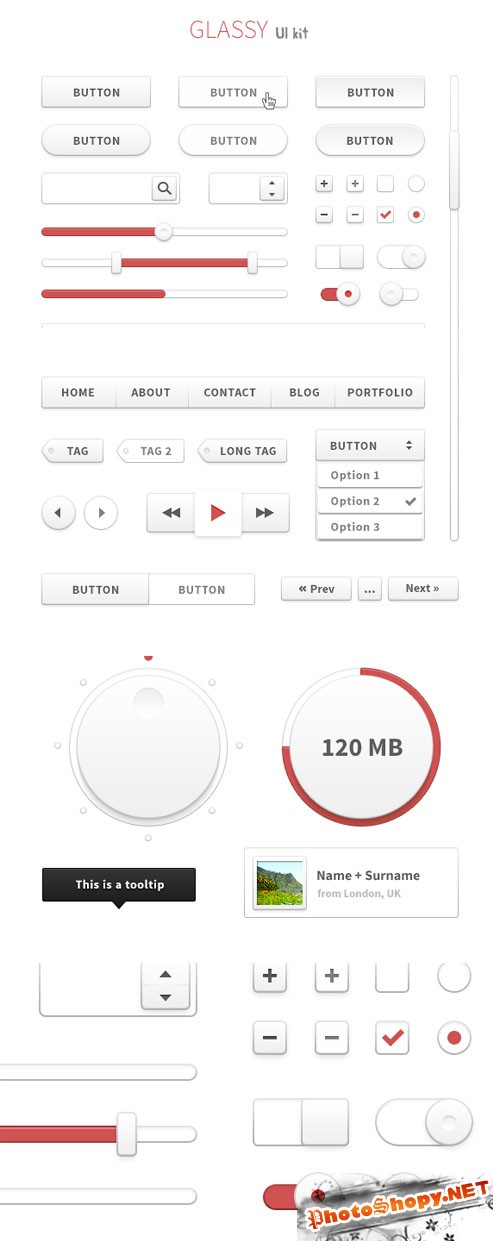 WeGraphics - Glassy UI Kit