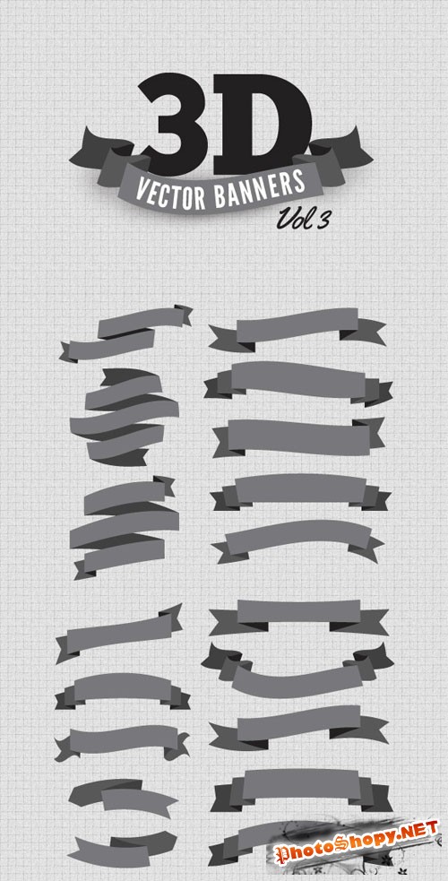 WeGraphics - 3D Vector Banners Vol 3