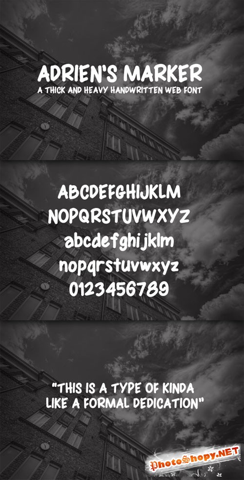 WeGraphics - Adrien’s Marker Handwritten Web Font