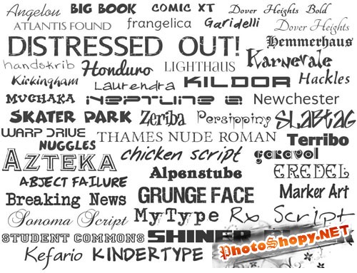 45 OpenType Fonts