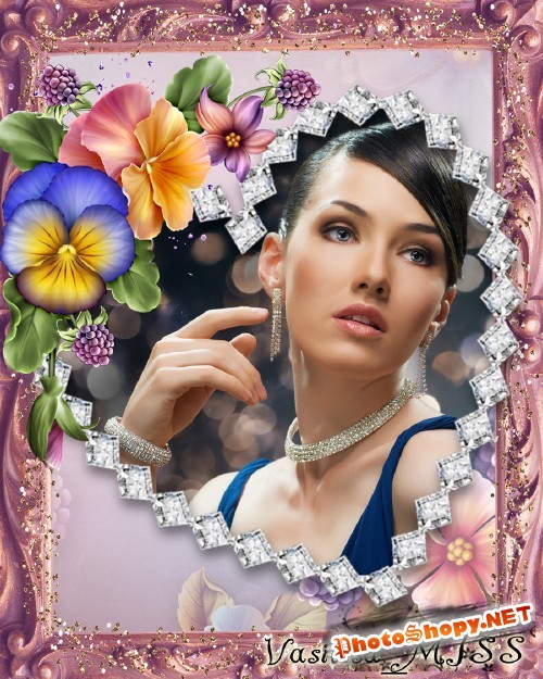 Цветочная рамка - Букет для любимой 