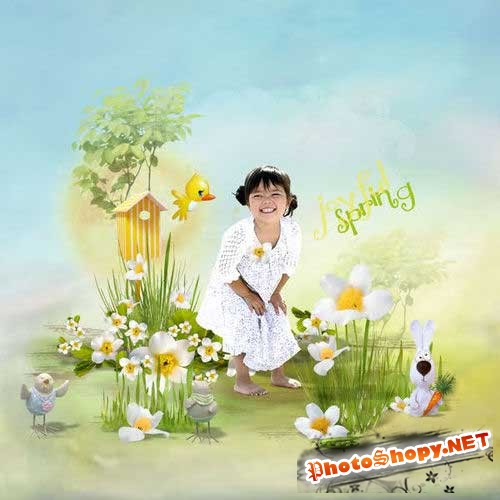 Яркий весенний скрап-комплект - Радостная весна 