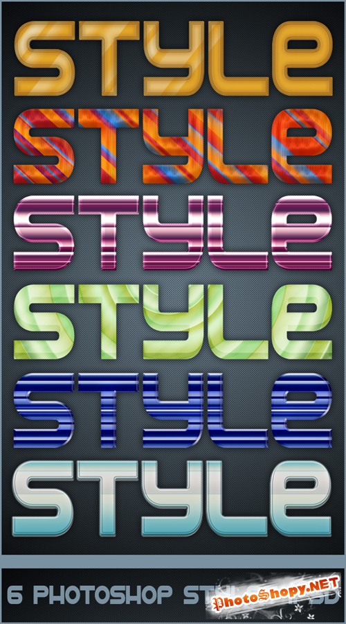 6 Colourful Photoshop Styles