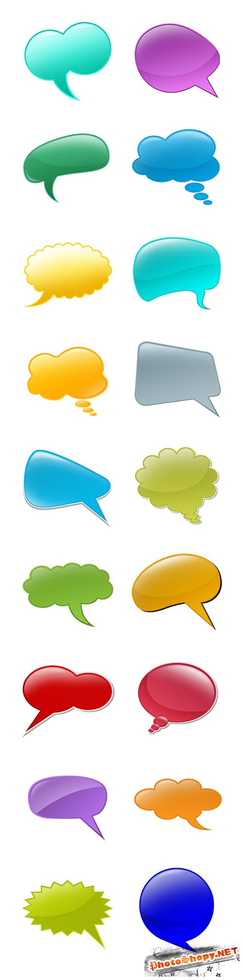 20+ Talk Bubbles PSD Templates