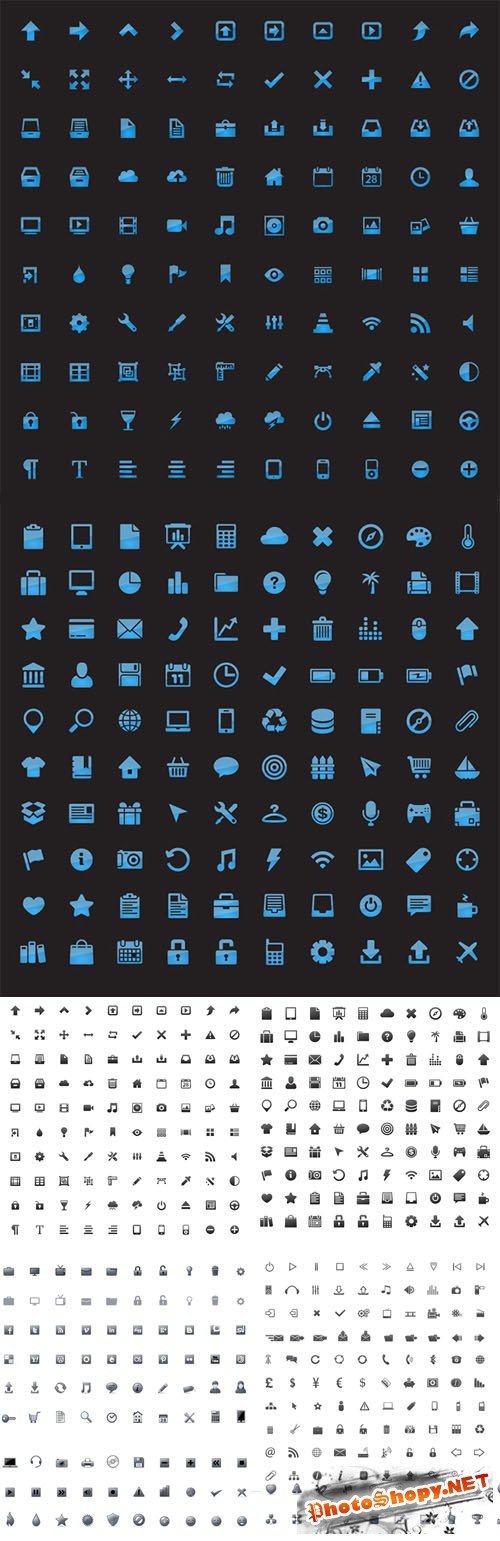 700+ Vector Icons in AI, EPS and PNG formats