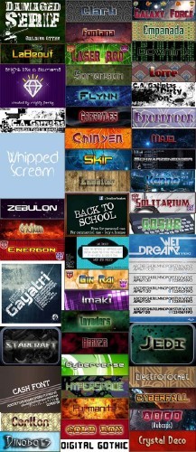 Сборник шрифтов ( часть9) / Collection of fonts ( Part 9 )