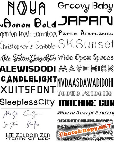 Сборник шрифтов ( часть9) / Collection of fonts ( Part 9 )