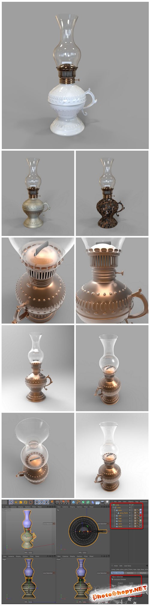 3dOcean - Gas - Oil Lamp