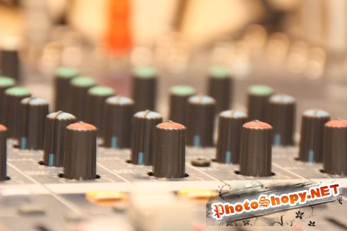 PhotoDune - Audio Mixing Desk Knobs & Controls