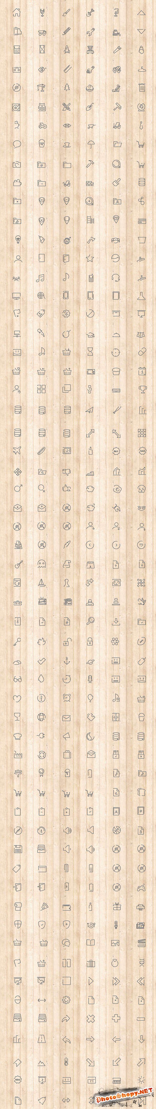400 Premium Minimal Vector Icons
