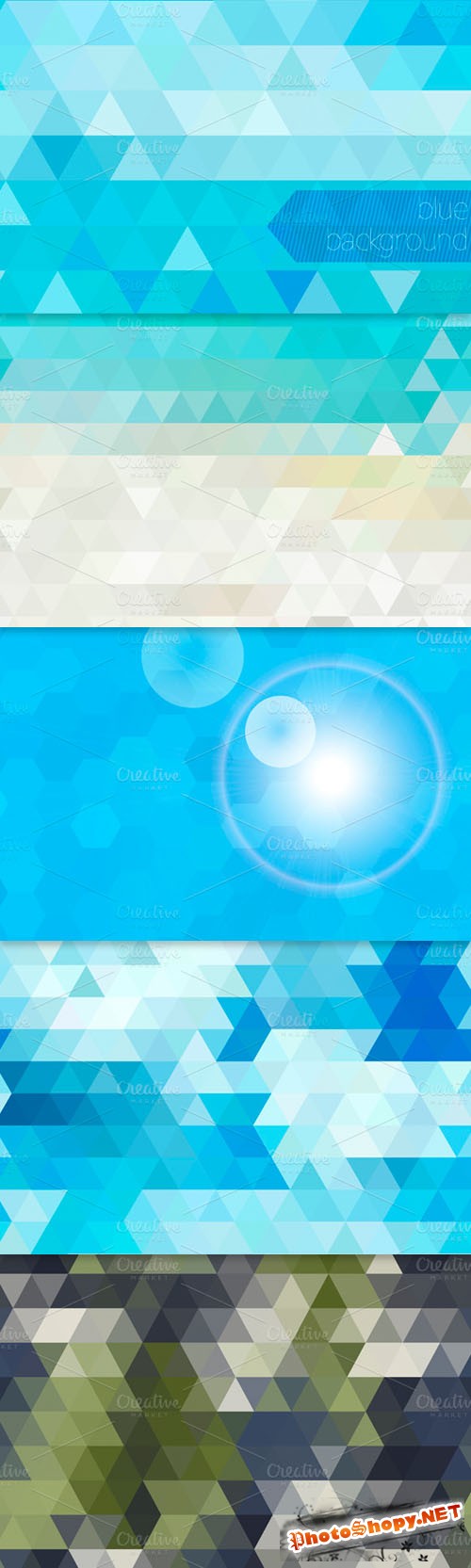 Geometric Abstract Vector Backgrounds