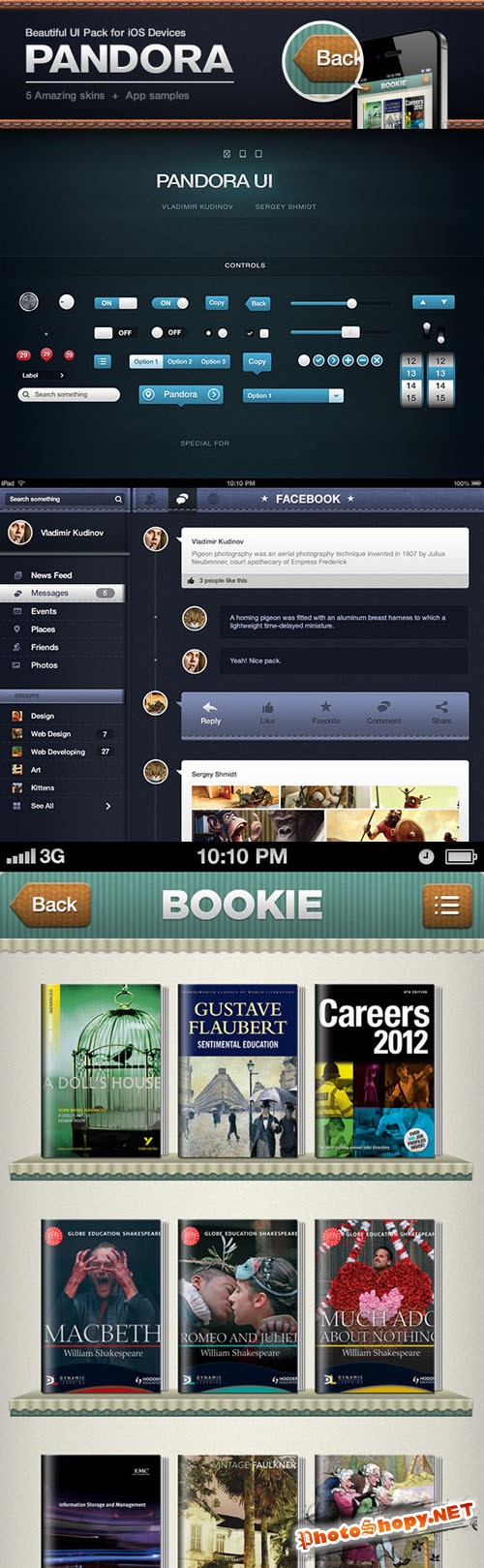 Pandora User Interface Pack for iOS