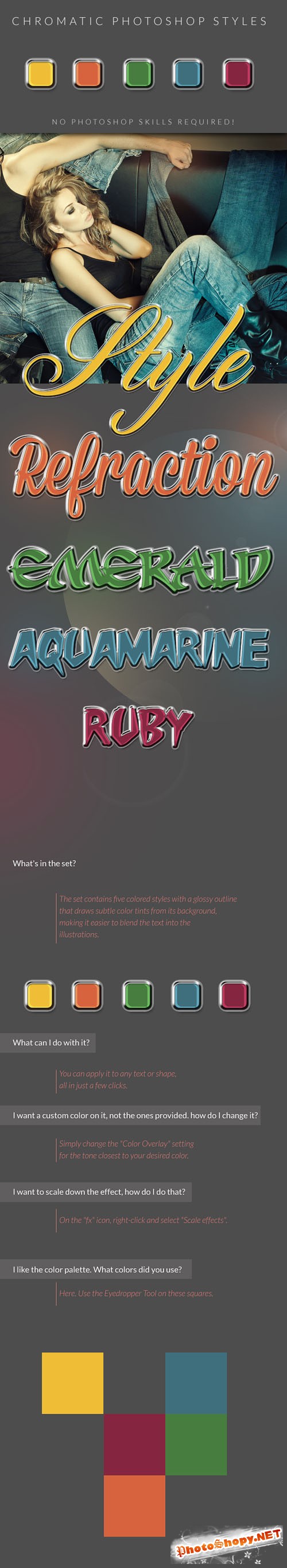 Designtnt - Chromatic PS Text Styles