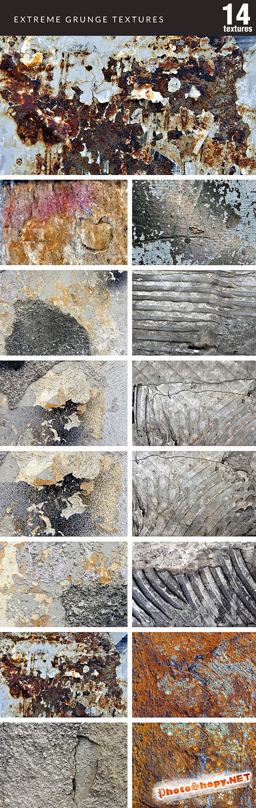 Designtnt - Extreme Grunge Textures Set 1