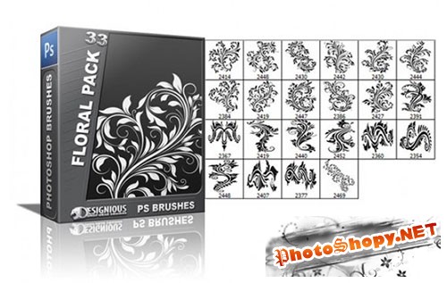 Floral Photoshop Brushes Pack 33