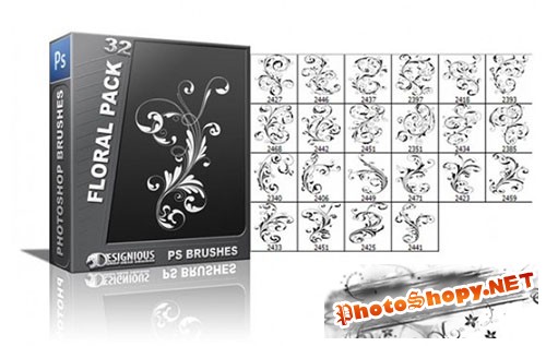 Floral Photoshop Brushes Pack 32