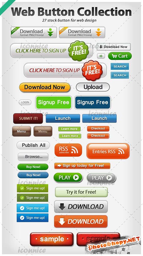 Useful Web Button Collection