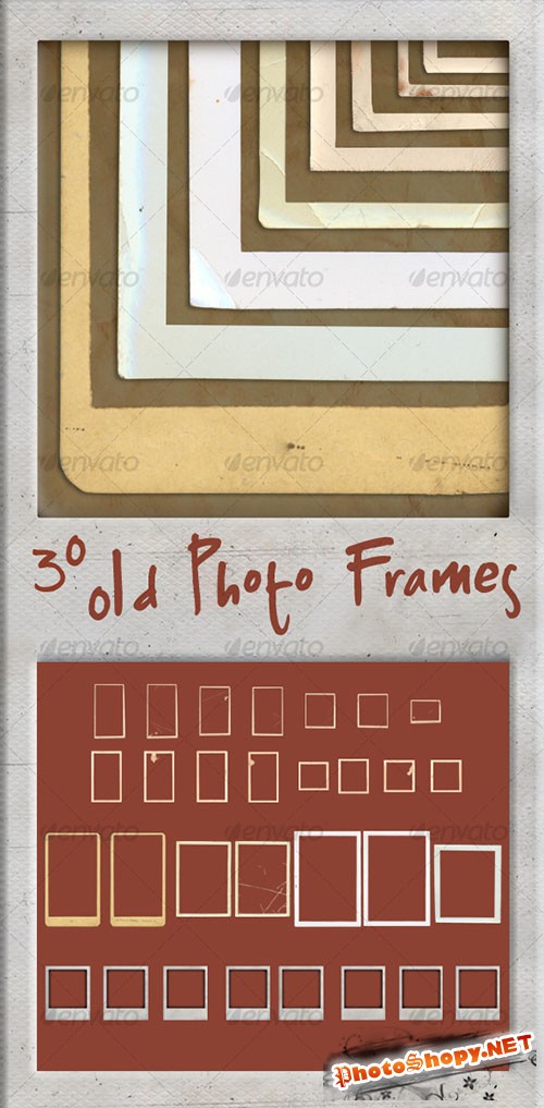 GraphicRiver - 30 Old Photo Frames 100051