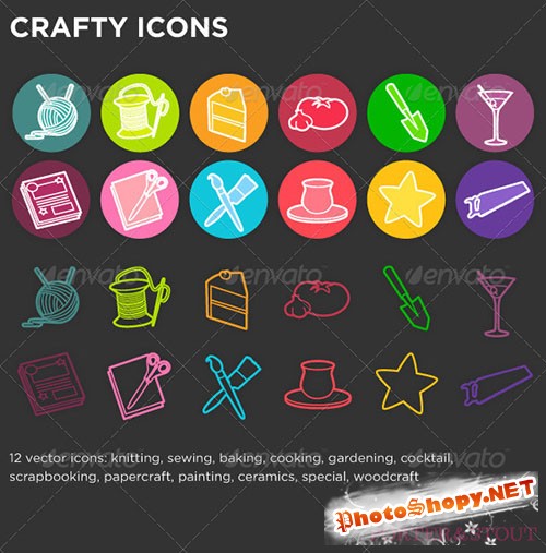GraphicRiver - Crafty Icons 813195