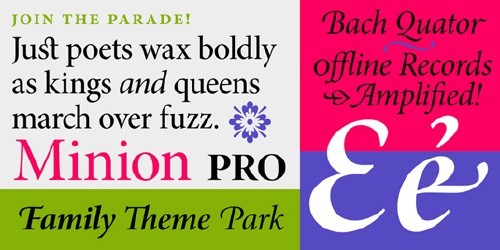 Minion Pro Font