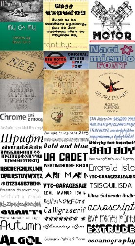 Сборник шрифтов ( часть 12) / Collection of fonts ( Part 12 )