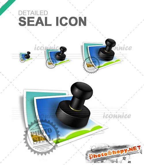 Refined Seal Icons PSD Template